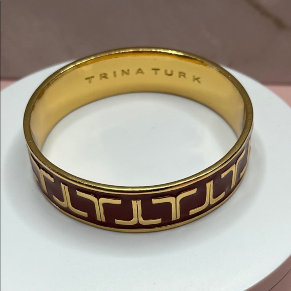 Trina Turk Red and Gold Bracelet